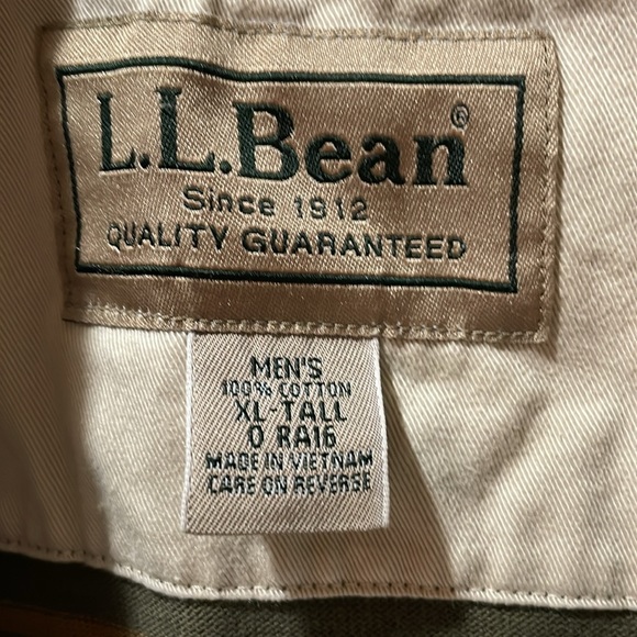 Vtg Men’s L.L. Bean Long Sleeve Polo XL Tall - Picture 3 of 7